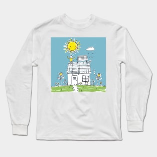 Drawing happy kids Long Sleeve T-Shirt